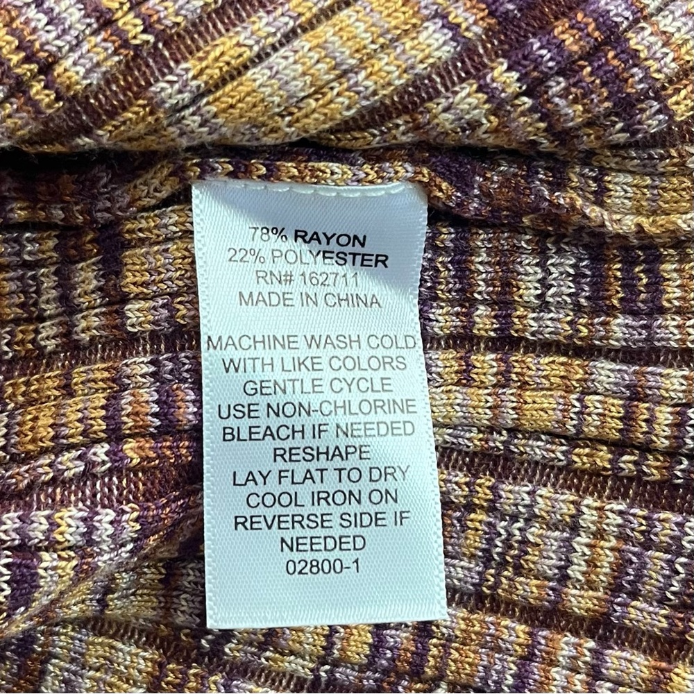 Arizona Jean Co Women’s Top XXL Purple Rust Y2K Cropped Ruched Ribbed NWT - Picture 10 of 10
